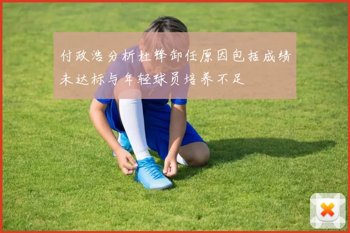 付政浩分析杜锋卸任原因包括成绩未达标与年轻球员培养不足